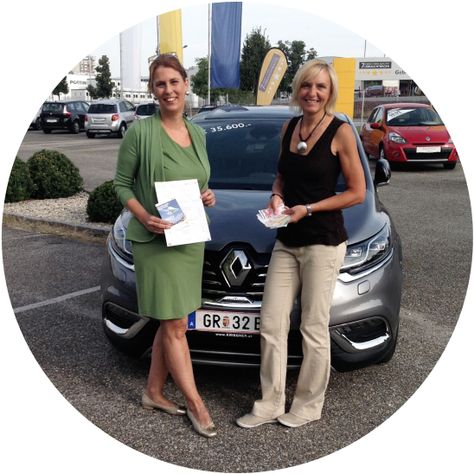 Glückliche Gewinnerin