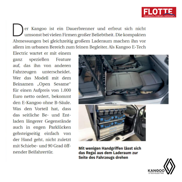 Der Renault Kangoo Van E-Tech 100% electric