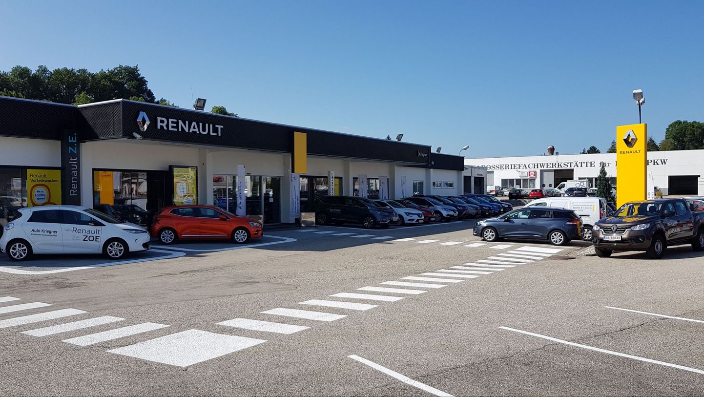 Auto Kriegner GmbH. Grieskirchen, Autohandel Autowerkstatt Oberösterreich Renault Dacia Neuwagen Gebrauchtwagen